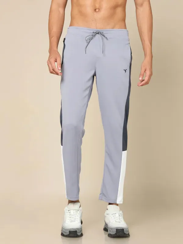 Men Colorblock Slim Fit Trackpants with ELASTO PLUS Light Comfort Comfort Stretch Pants Capri