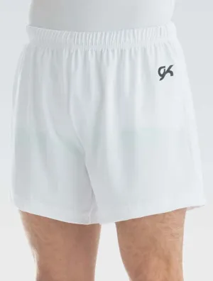 Men's Nylon/Spandex Gymnastics Shorts White mountain style