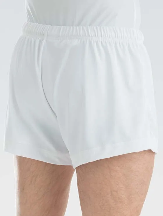 Outdoor Activity Men's Nylon/Spandex Gymnastics Shorts White