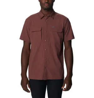 Columbia Men Brown Canyon Gate Utility Short Sleeve Cool Hooded Jacket