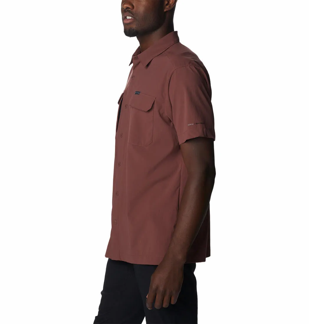 Columbia Men Brown Canyon Gate Utility Short Sleeve Lightweight Layering