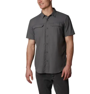 Love Core Columbia Men Grey Silver Ridge 2.0 Short Sleeve Shirt (Sun Protection)