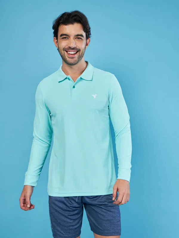 athletic style Fashionable Wear Men Solid Slim Fit Polo T-shirt with MATPIQ