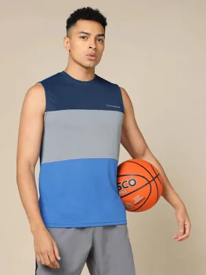 Men Colorblock Slim Fit Crew Neck Innerwear Vest with TECHNO COOL  Temperature Regulating