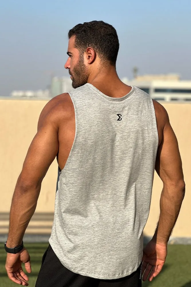 Tank Top Gray ElasticWaistband