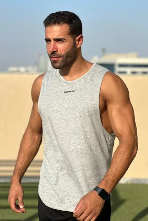 Gentle Breeze ElasticFree Cuffs Tank Top Gray