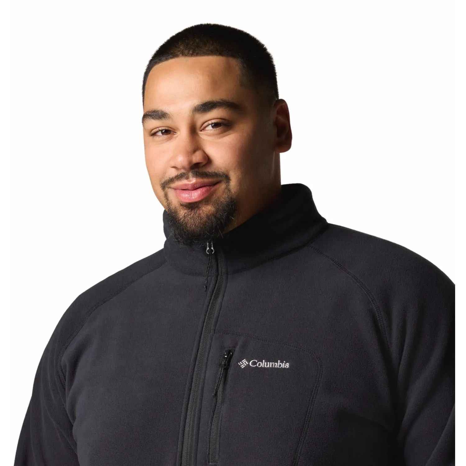 Columbia Men Black Fast Trek III Half Zip Fleece Street Function Weather Wear