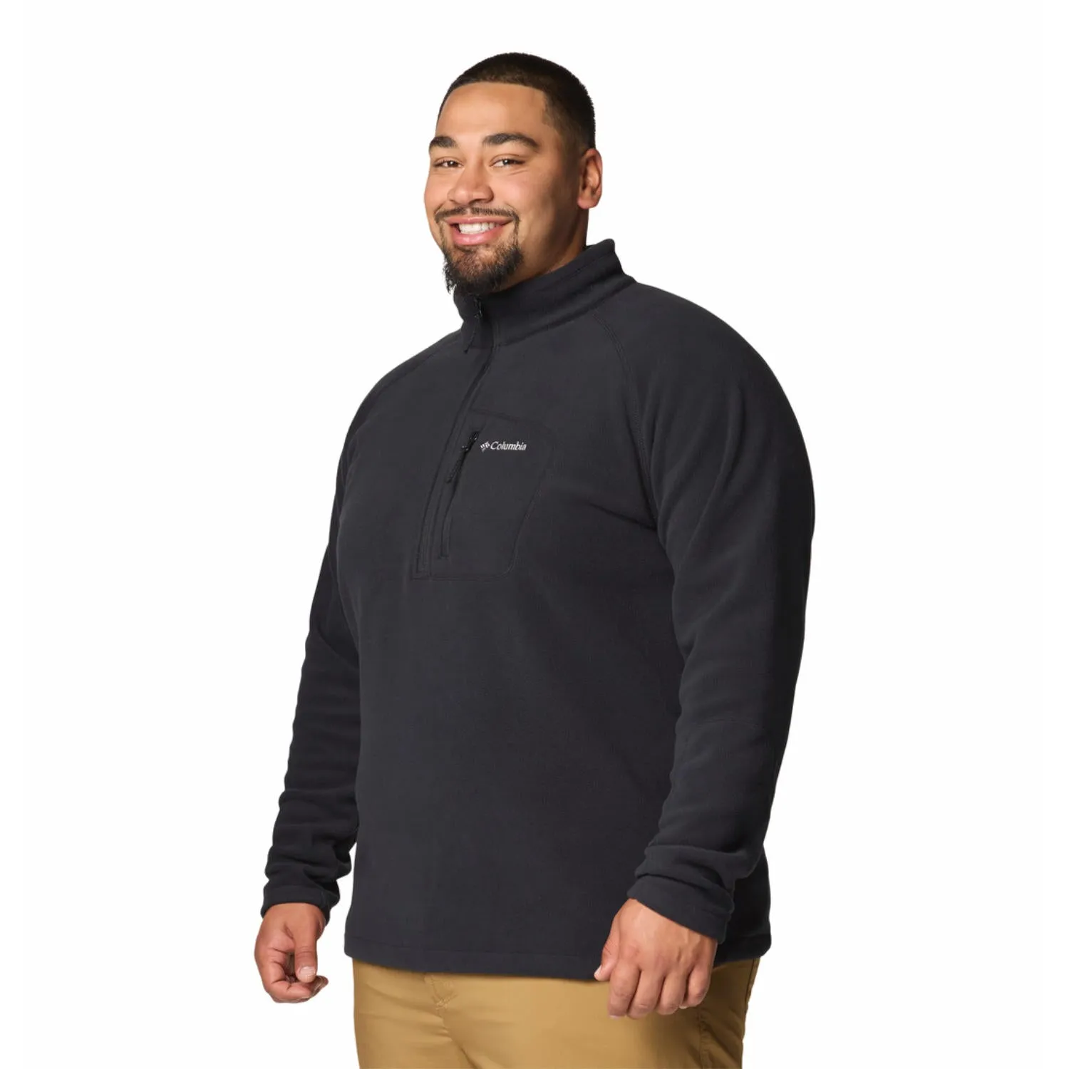 Trail Walk Daily Use Columbia Men Black Fast Trek III Half Zip Fleece