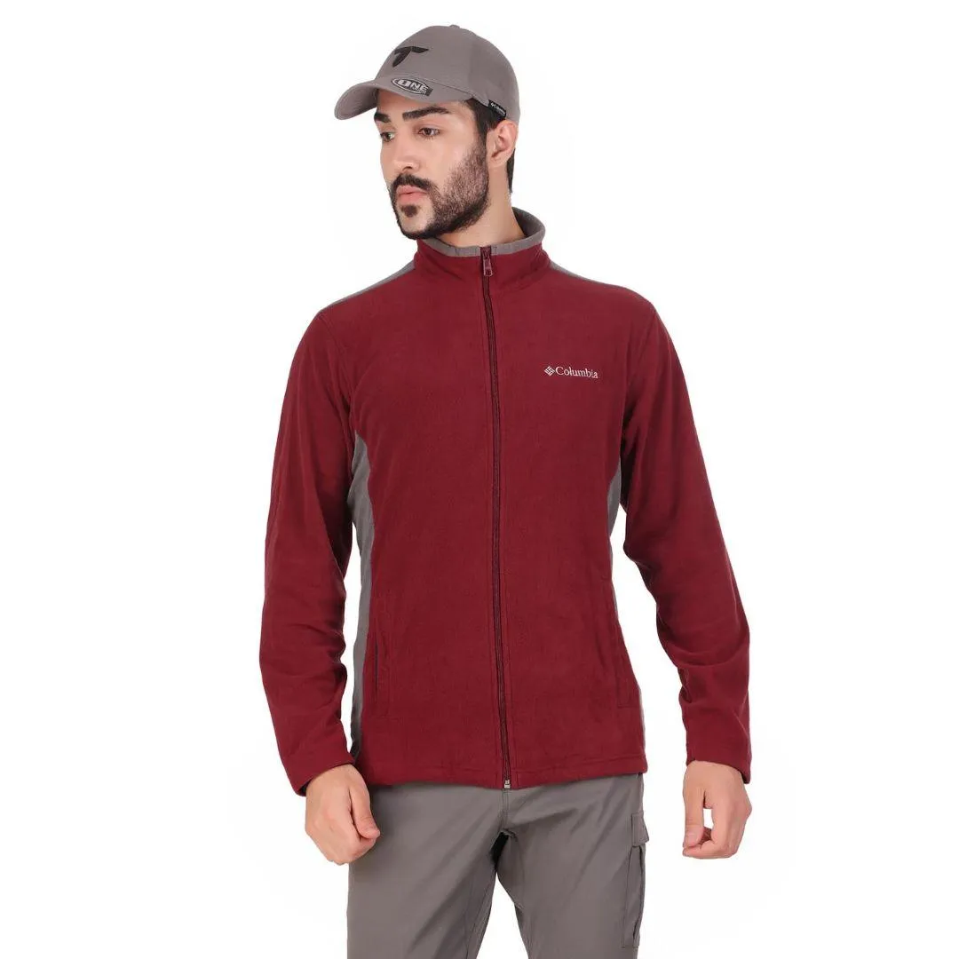 Layer Support Under Jacket Columbia Men Red Klamath Range Full Zip (Sun Protection)
