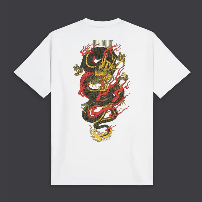 Dolly Noire t-shirt manica corta Ryu Dragon Tee TS172-TA-02 white SunProtectionFabric Oversized Fit