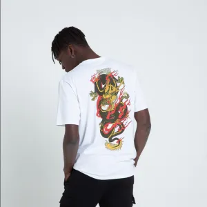 Elastic waist Dolly Noire t-shirt manica corta Ryu Dragon Tee TS172-TA-02 white