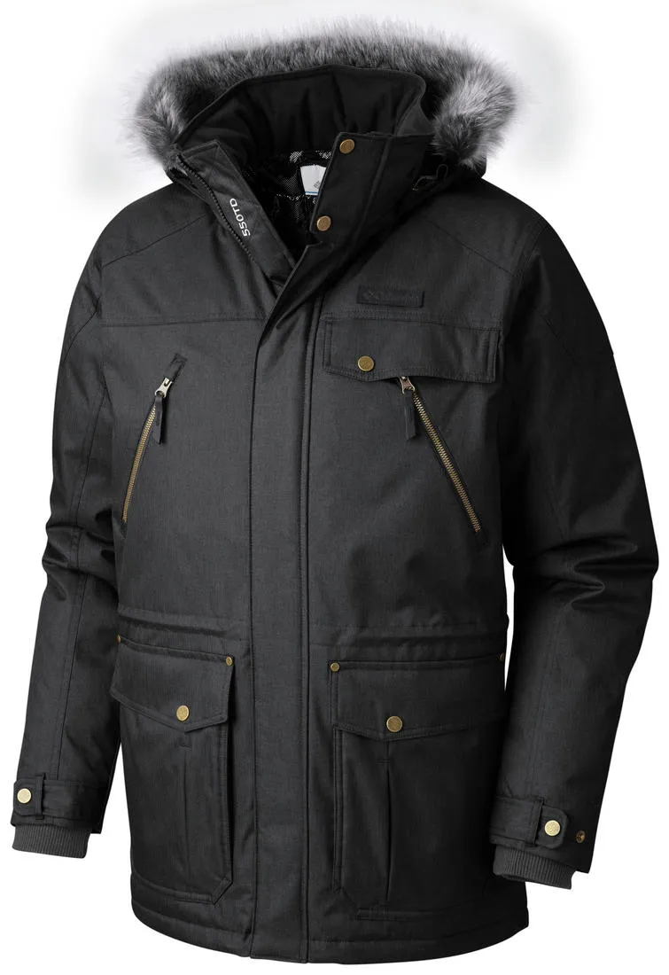 Columbia Men Black Barlow Pass 550 TurboDown Jacket autumn season