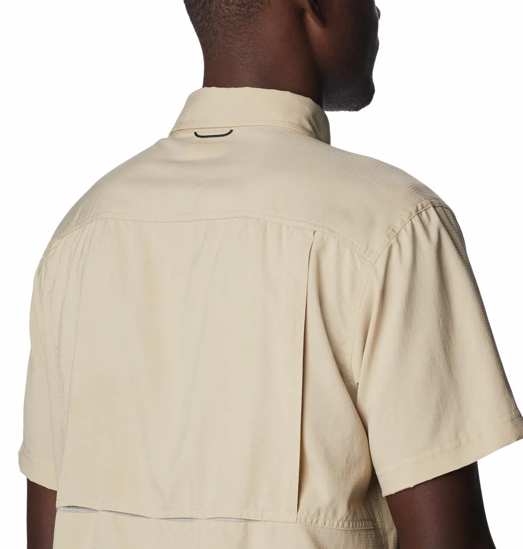 Columbia Men Brown Silver Ridge Utility Lite Short Sleeve (Sun Protection) EcoFriendlyProduction LowMaintenanceFabric