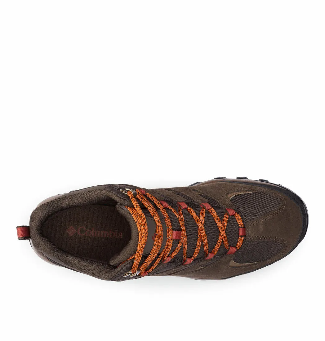 Columbia Men Brown BUXTON PEAK MID WATERPROOF Long Distance Boots Pack Friendly