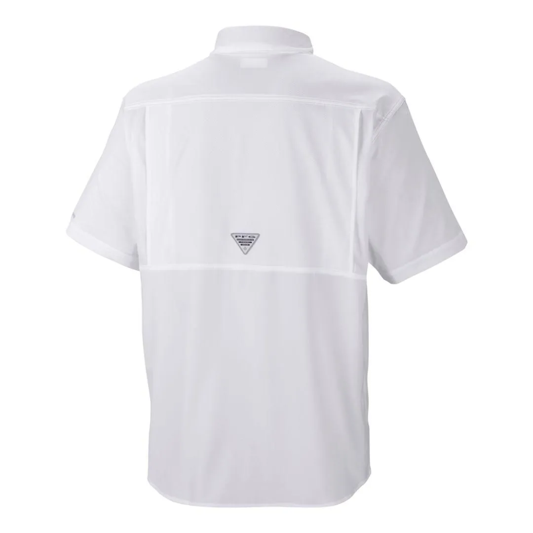 clean design Columbia Men White Low Drag Offshore SS Shirt (Sun Protection)