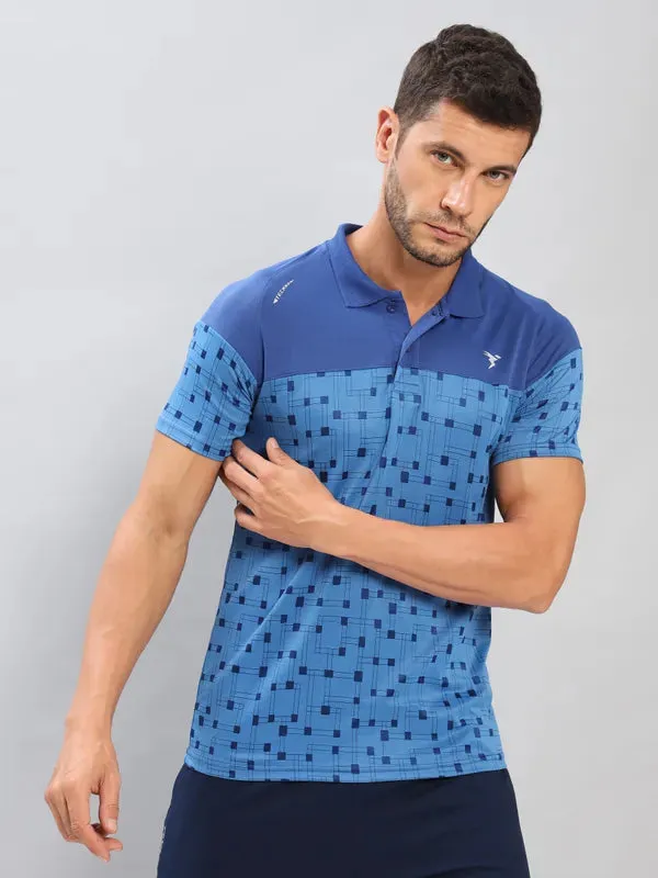 Men Jacquard Slim Fit Polo T-shirt with TECHNO COOL  Comfort Wear