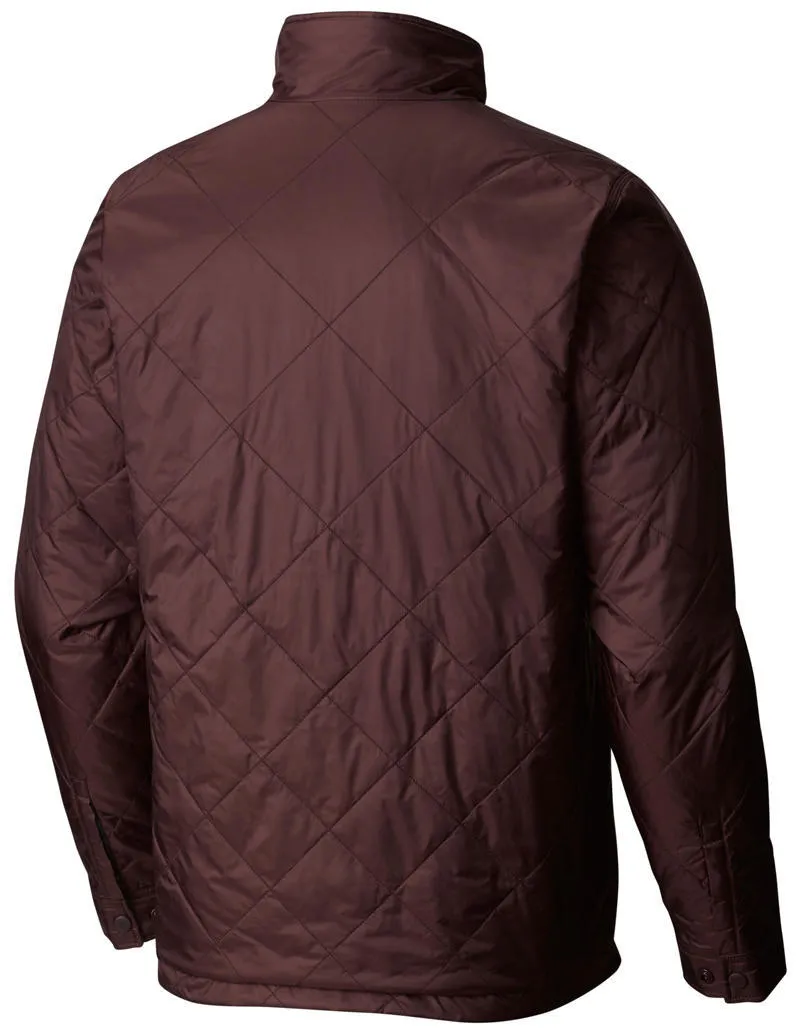 Columbia Men Brown Half Life Reversible Jacket Neutral Tones Light Drape