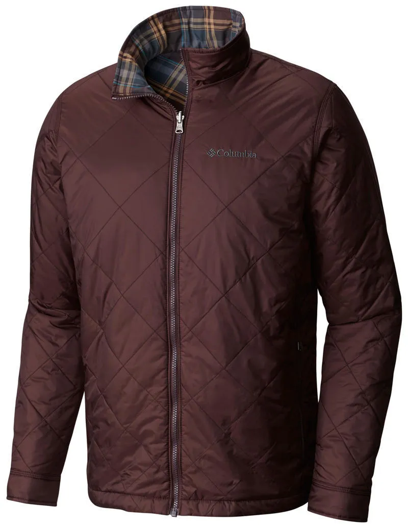 Columbia Men Brown Half Life Reversible Jacket Fast Paced
