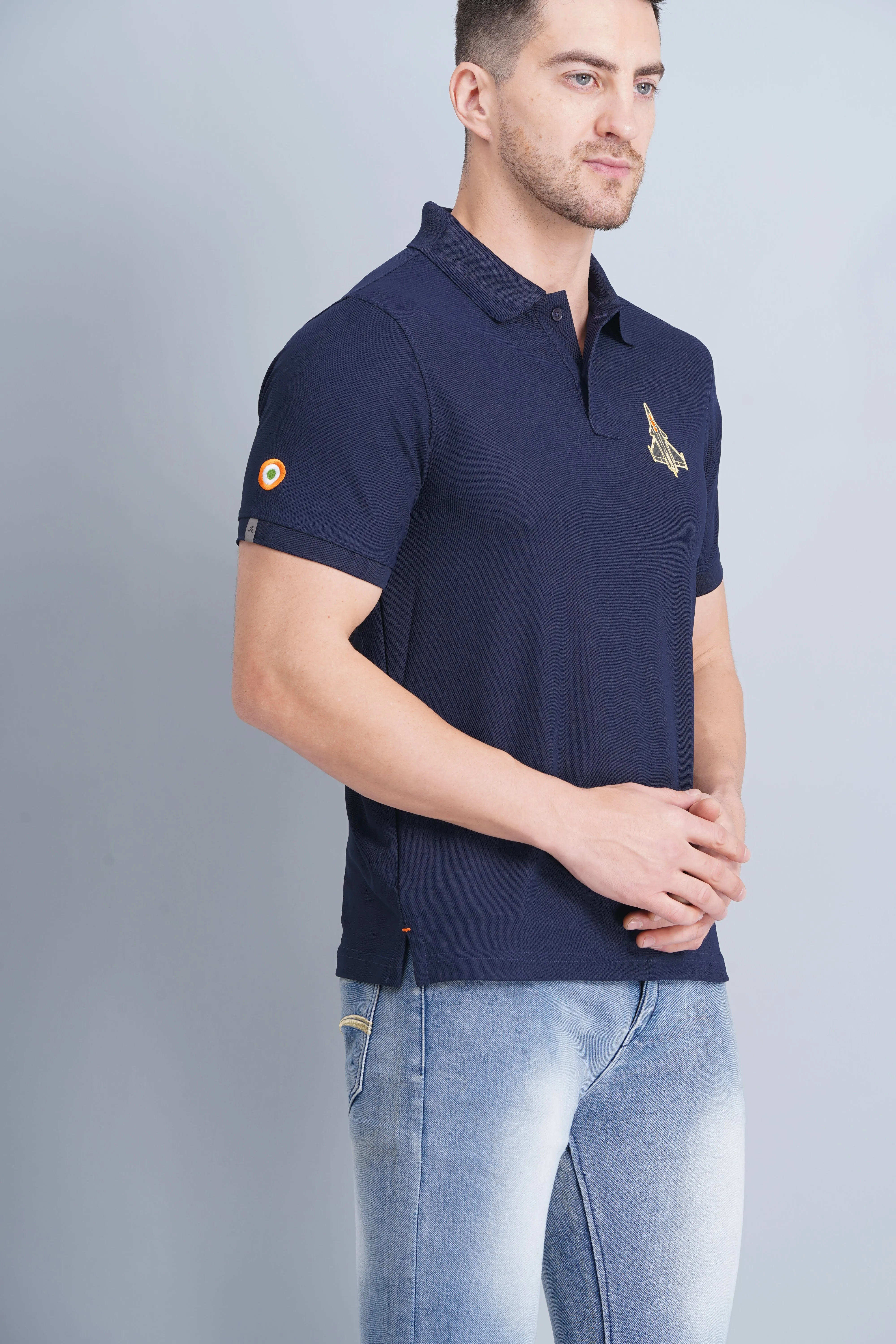 Simple Wear Men's Polo T Shirt Rafale Navy
