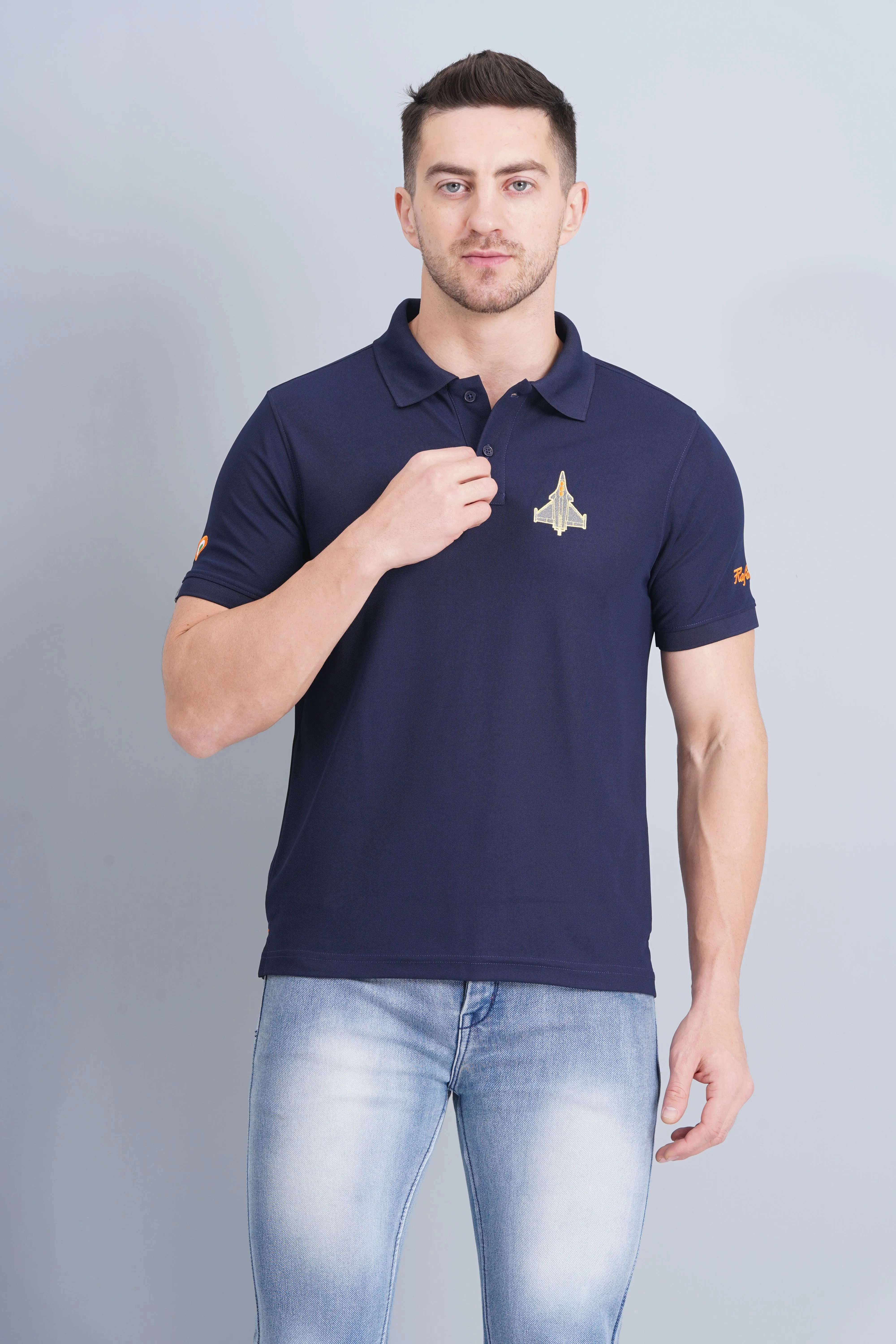 Easy Layering Men's Polo T Shirt Rafale Navy