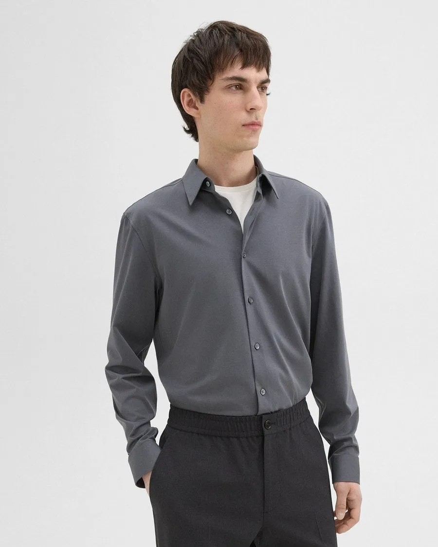 Dad Core Theory Sylvain Structure Knit Shirt - Carbon
