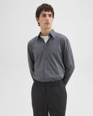 Busy Glow Feather Glow Theory Sylvain Structure Knit Shirt - Carbon