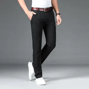Autumn Men's Lyocell Business Suit Pants Casual Straight Trousers Ethical Mode Zen Glow