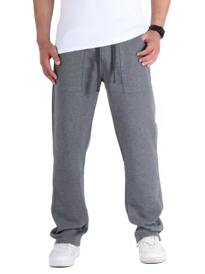 Straight Fit Cotton Sweatpants - Heather Gray SustainableBlend Car Cool
