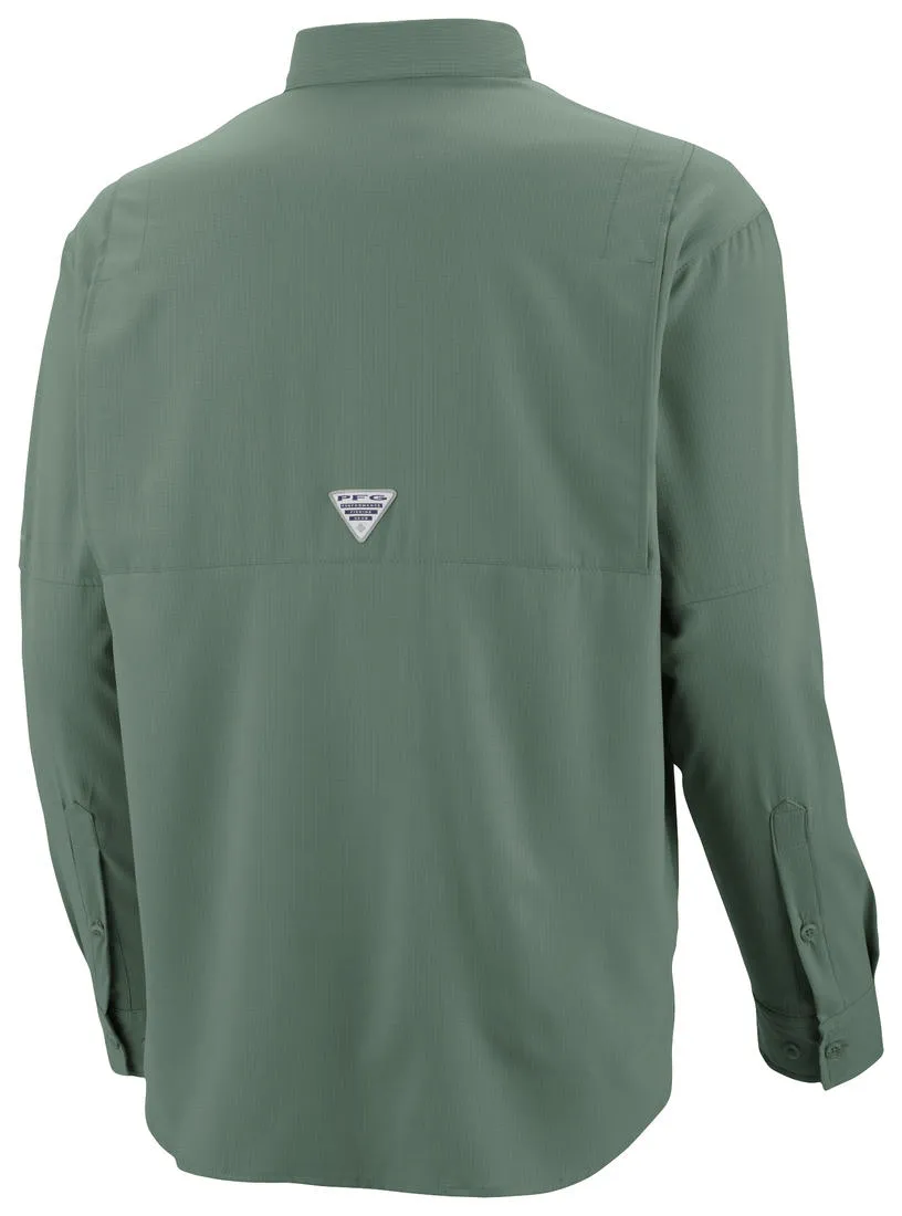 Village Charm Planet Glow Columbia Men Green Tamiami II LS Shirt (Sun Protection)