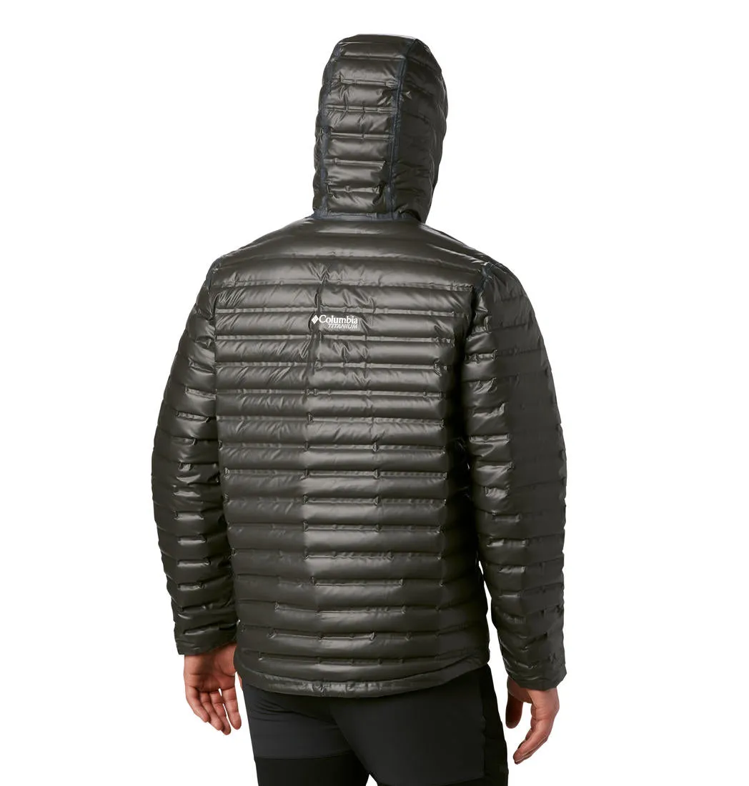 Columbia Men Black OutDry Ex Gold Down Hooded Jkt suitable for award ceremonies Quick Closure