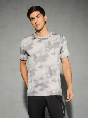 Men Jacquard Slim Fit Crew Neck T-shirt with DOUBLE COOL Crew Neck Design Trendy Vibes