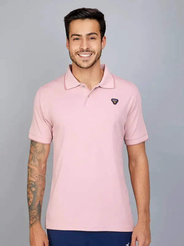 Men Solid Slim Fit Polo T-shirt with TECHNO COOL  Cozy Layers Soft Feel