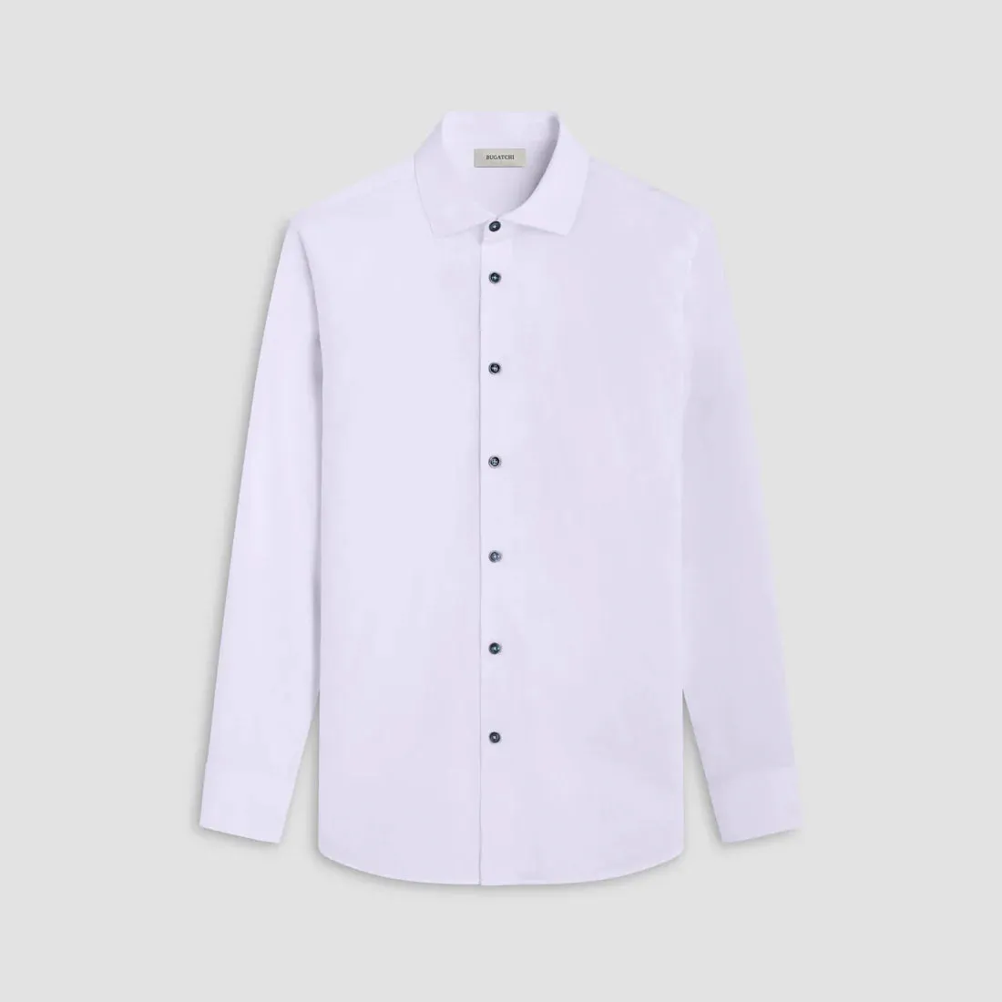 Bugatchi Axel Floral Long-Sleeve Shirt - White Skin Hug