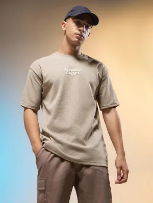 Minimalist Style Men Printed Relaxed Fit Round Neck T-shirt with COTFLEX