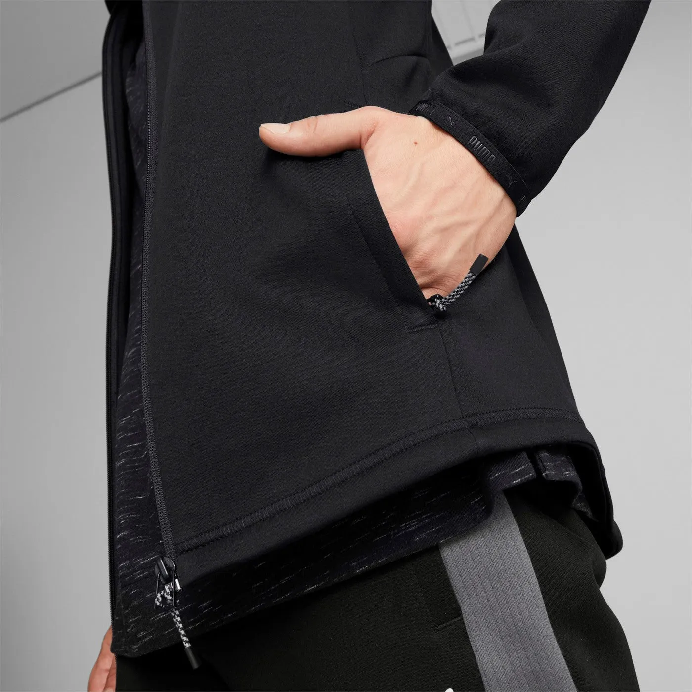 Party Ready Ombre Puma Felpa con cappuccio Evostripe Full-Zip Hoodie 849915 01 black