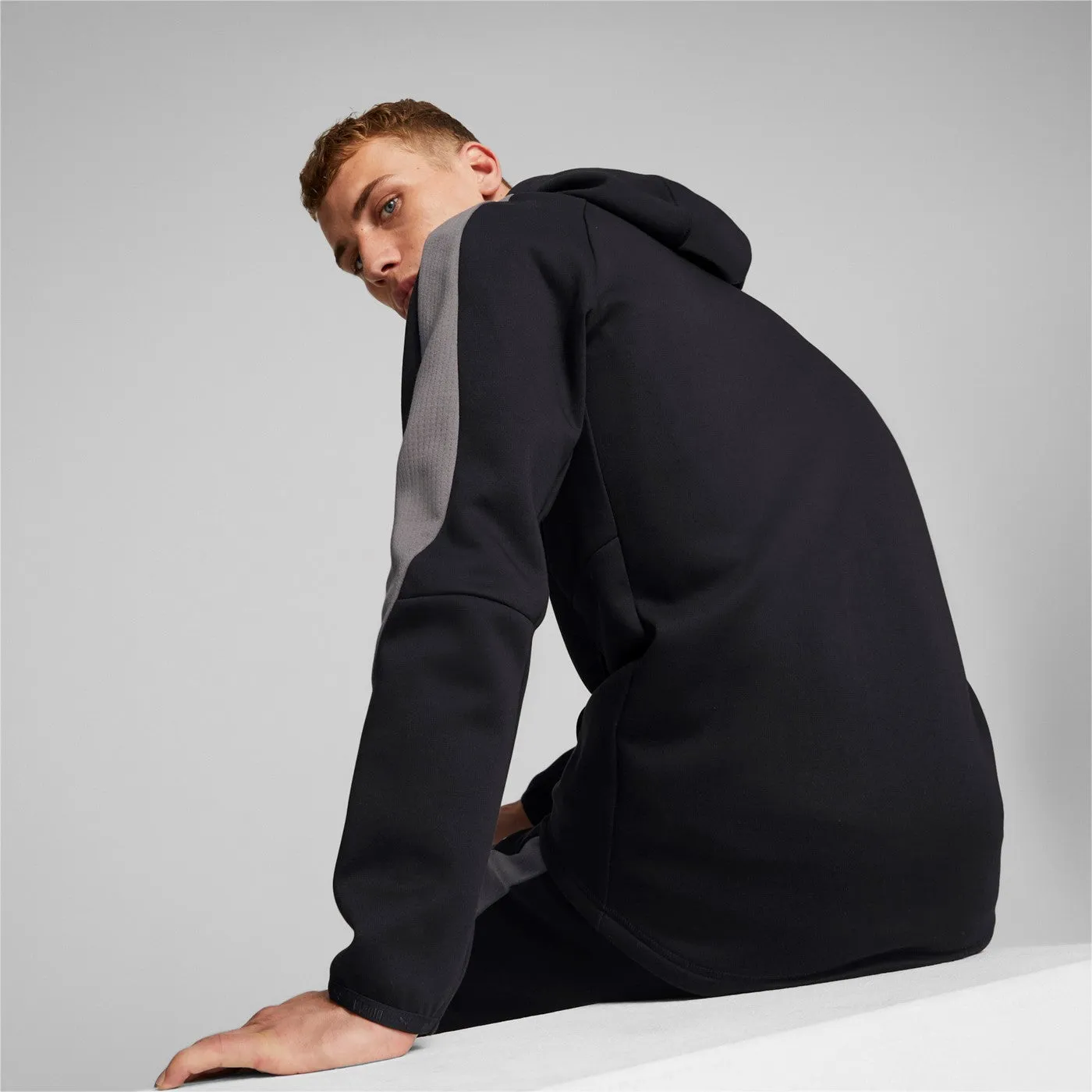 Puma Felpa con cappuccio Evostripe Full-Zip Hoodie 849915 01 black Poplin