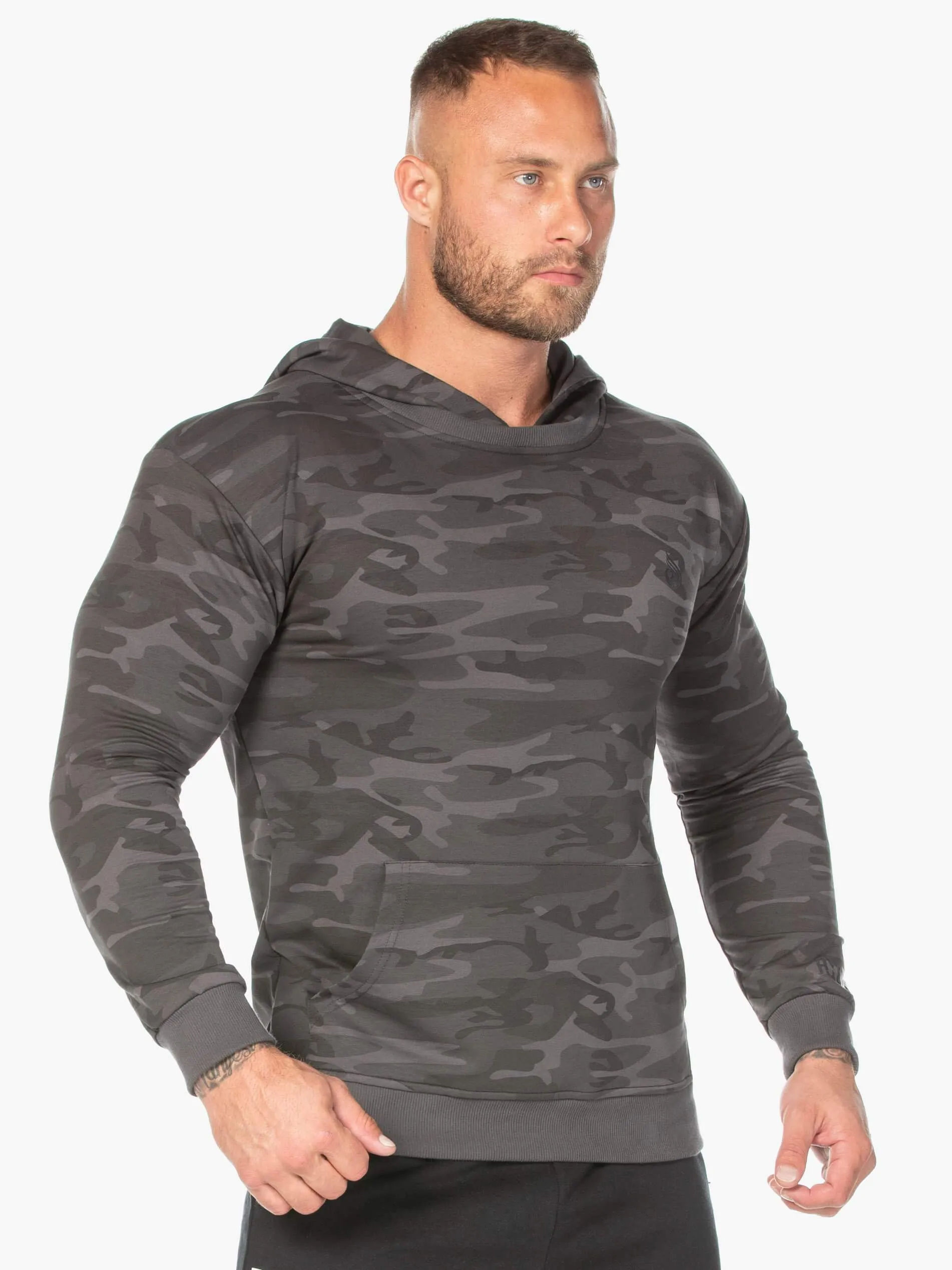 Camo Pullover Hoodie - Black Camo product semi formal appeal