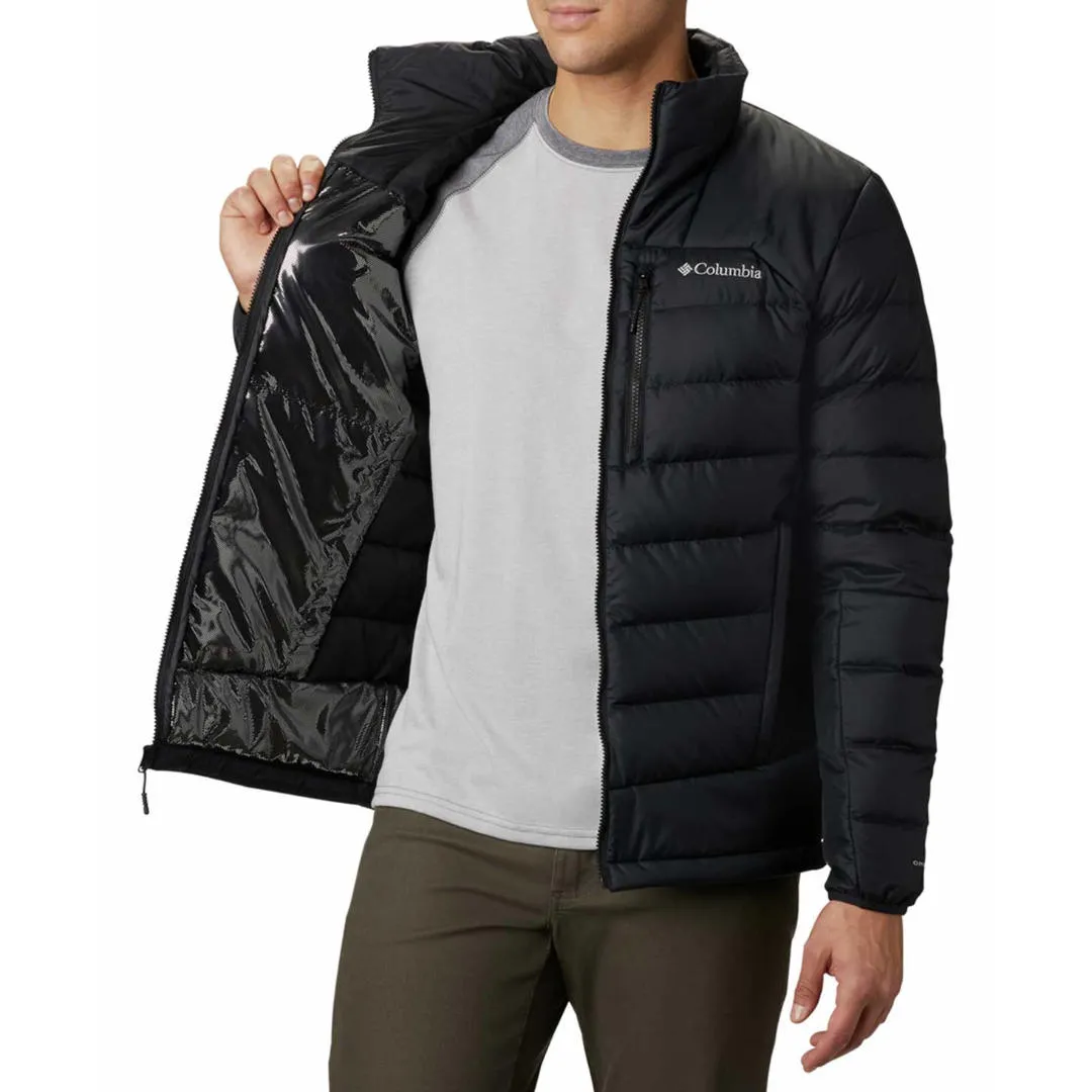 Columbia Men Black Autumn Park Down Jacket Practical Comfort Heavy Duty Hardware
