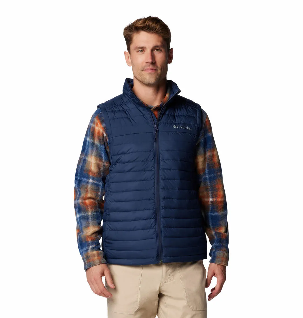 Double Layered Panels Columbia Men Blue Silver Falls II Vest