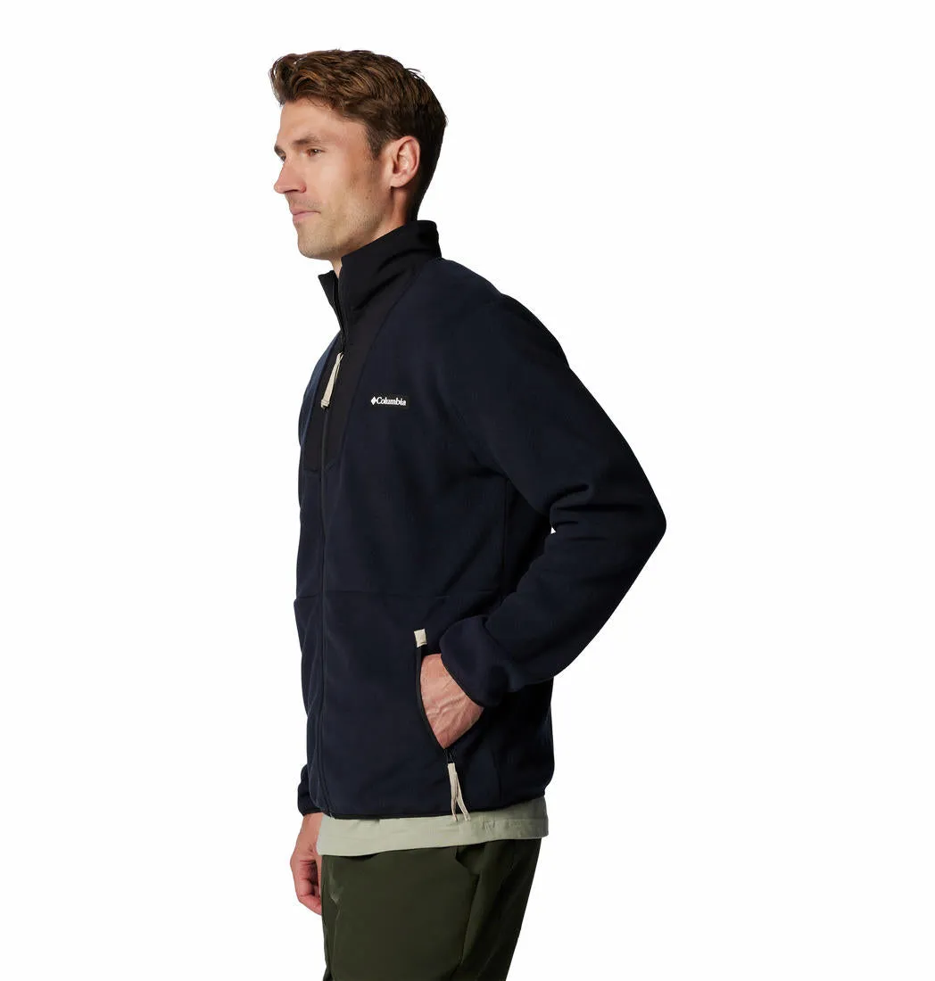 Columbia Men Black Sequoia Grove Full Zip Fleece Free Movement Home Wear
