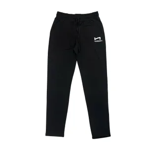 Hangar93 pantalone sportivo da uomo  in cotone jersey z234U NRO1 nero Hiking pants