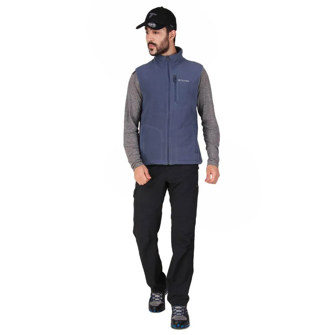 Winter Commute Columbia Men Blue Fast Trek Fleece Vest