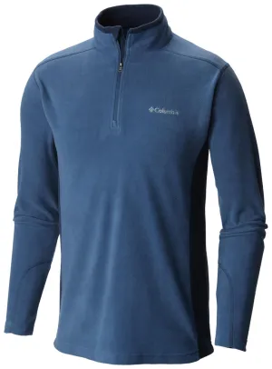 Columbia Men Blue Klamath Range II Half Zip (Sun Protection) Running Errand Utility Wear