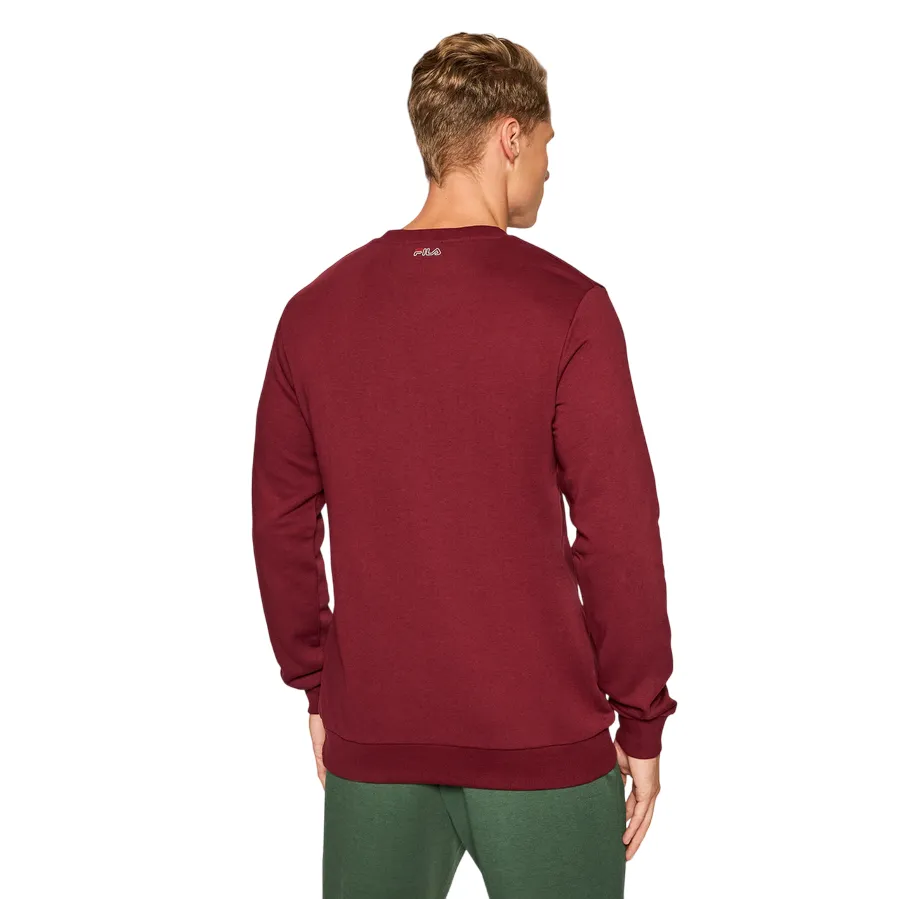 Fila felpa girocollo da uomo Liam Crew Sweat 687139 D10 bordeaux product stock Comfy Mood