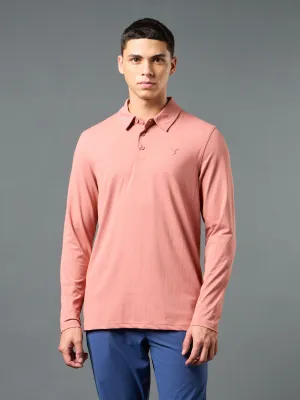 tailored look Men Solid Slim Fit Polo T-shirt with COTFLEX