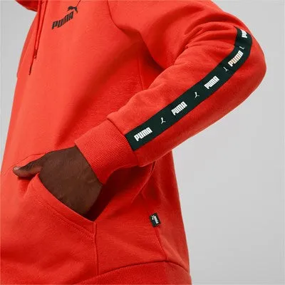 buckle accents product handmade uniqueness Puma felpa da uomo con cappuccio e tasca anteriore a marsupio ESS  Tape 849040 33 rosso