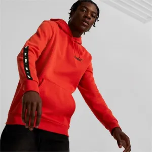 Puma felpa da uomo con cappuccio e tasca anteriore a marsupio ESS  Tape 849040 33 rosso Chilly Weather Style