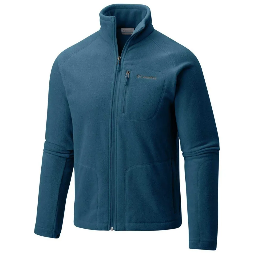 Columbia Men Blue Fast Trek II Full Zip Fleece Cold Day