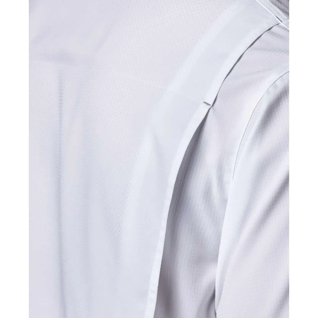 Future Glow FrictionResistantEdges Columbia Men White Silver Ridge Lite Short Sleeve Shirt (Sun Protection)