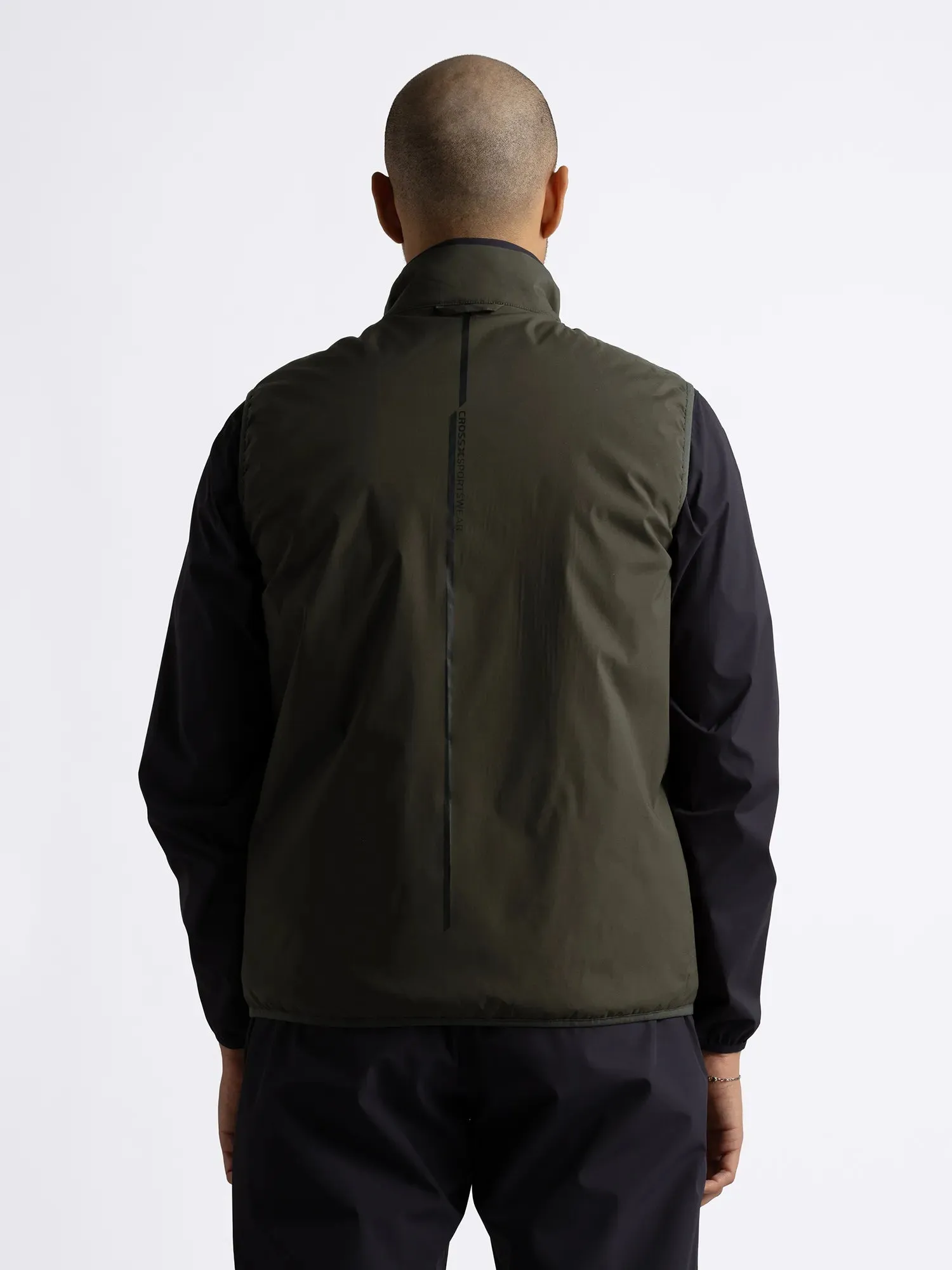 Anti Static Material Contemporary Design M CREEK WIND VEST Dark Pine